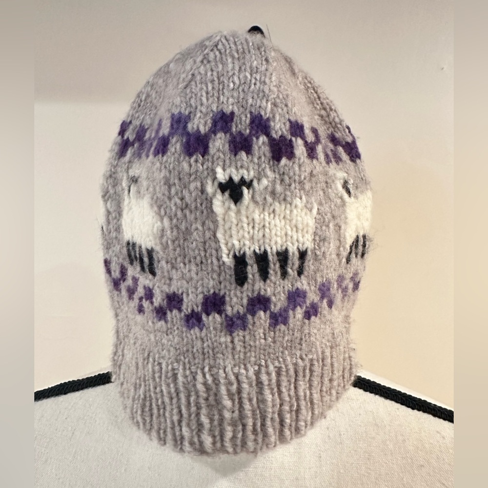 Handmade Baa-bie style knit hat